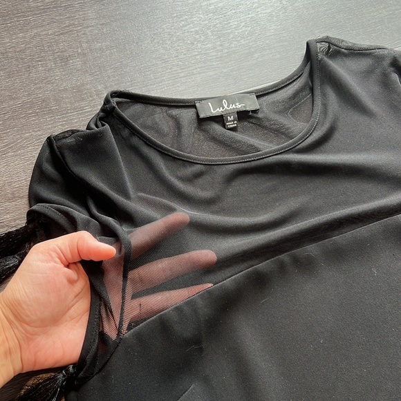 Black Lulus Shift Dress - Picture 5 of 8